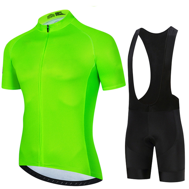 Mountain Biking Clothes - Fluorescent Green 2024 Solid color Men