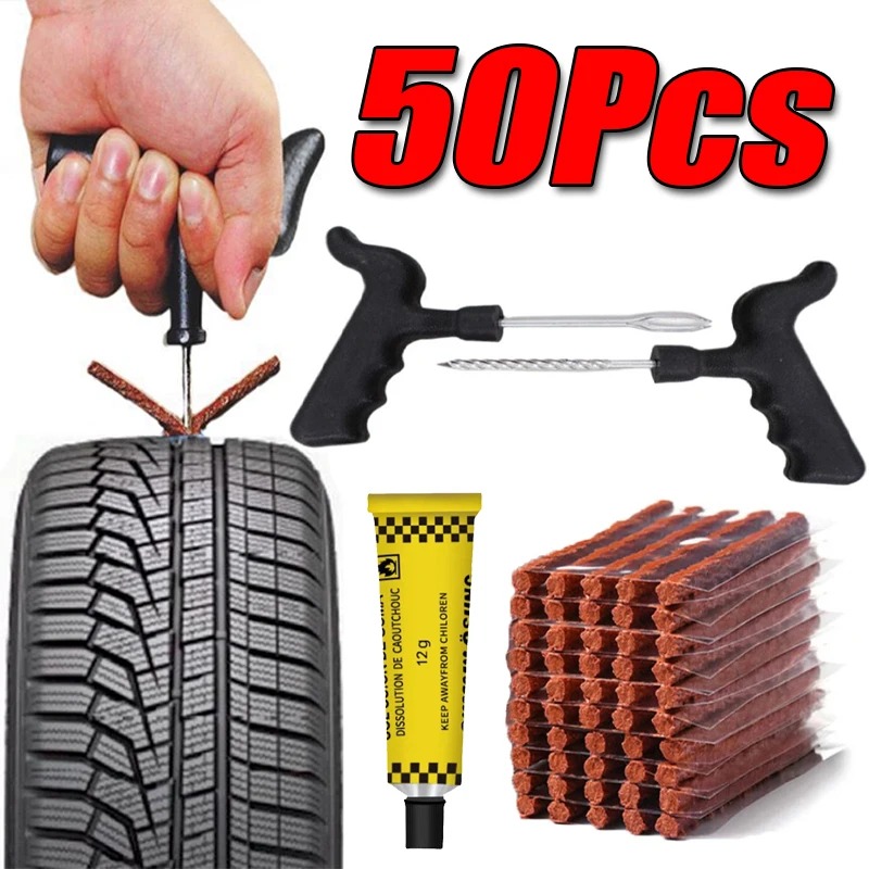 Tubeless Valve Core - 20-50Pcs Car Rubber Strips Tire Repair
