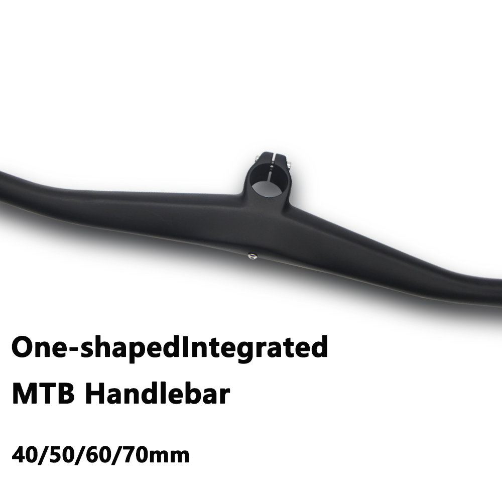 Mountain Biking Logo - No Logo Full Carbon Integrated Handlebar