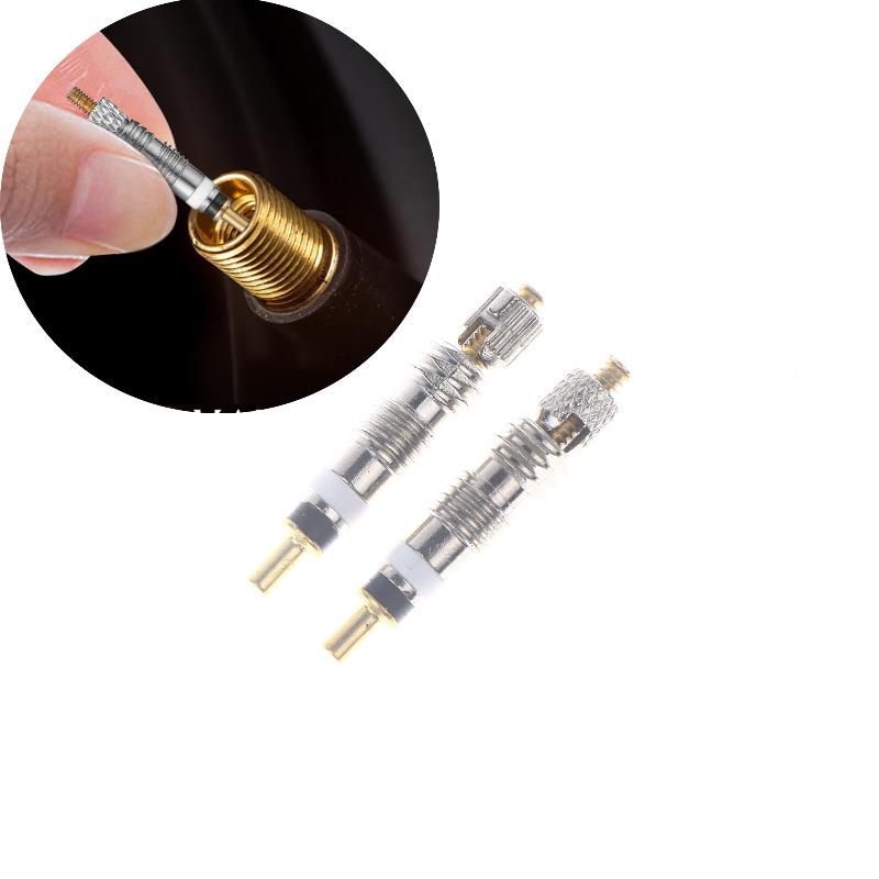Tubeless Valve Core - 2/6/10Pcs Bike Repair Replacement Brass Tubeless