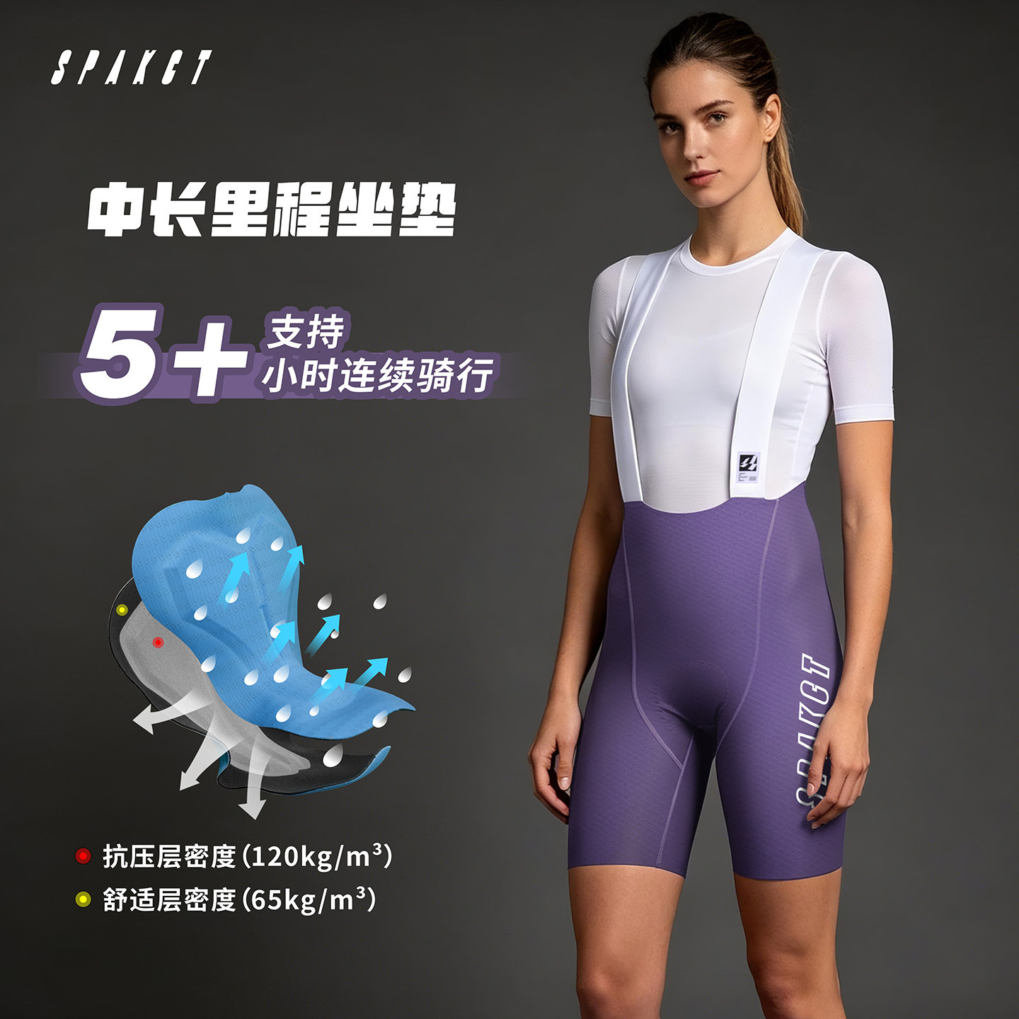 Mountain Biking Pants Women - Spaceteen Women's Cycling Belted Shorts -