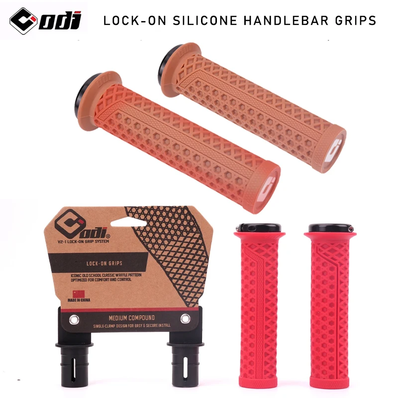 Mtb Grip Lock On - ODI VS-21 MTB Handlebar Grips Silicone