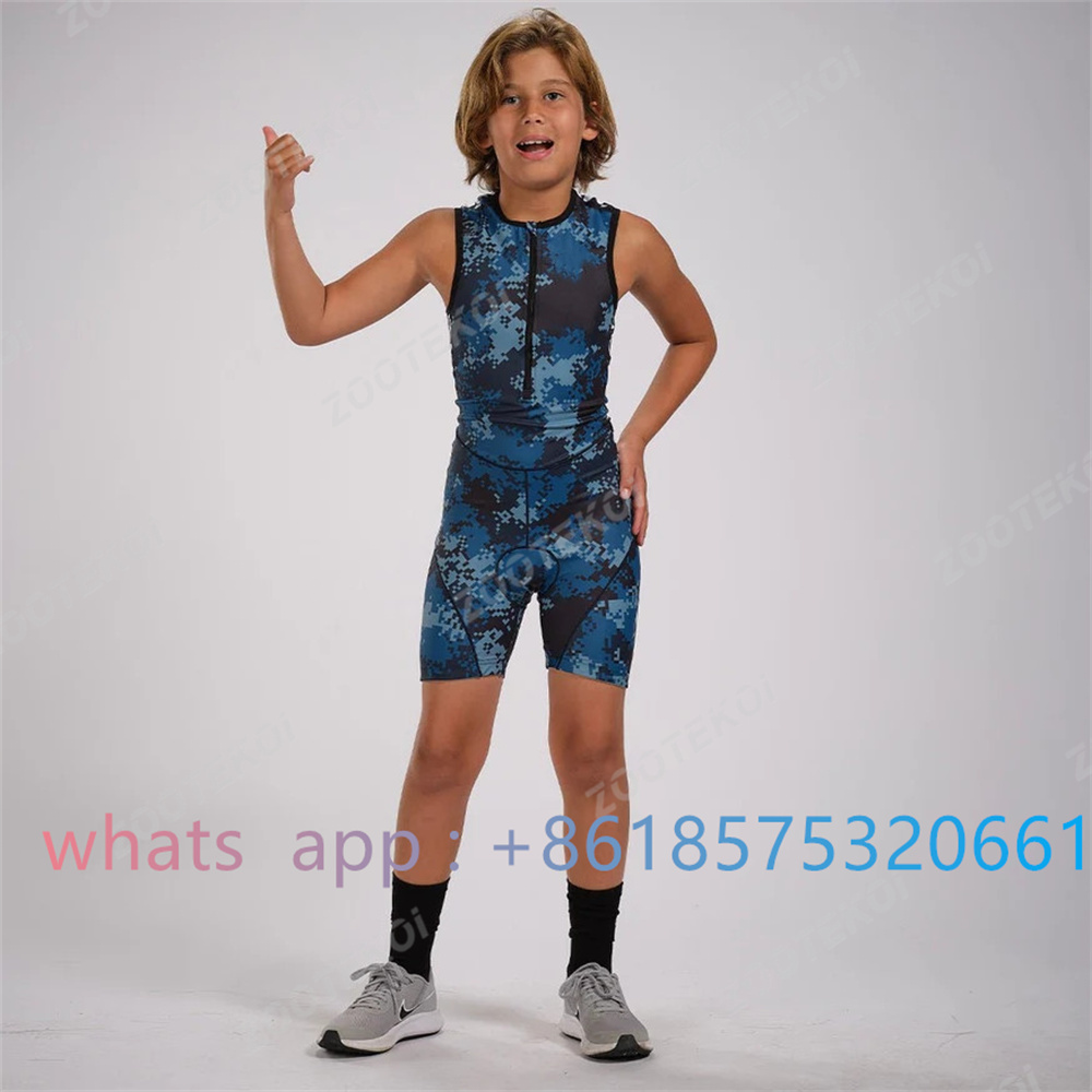 Mountain Biking Clothes - Zootekoi Boys Girls Universal Triathlon Sleeveless