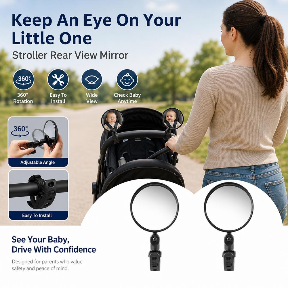 2Pcs Bike Mirror Adjustable Ha - Mountain Biking For Kids ulasan dan harga