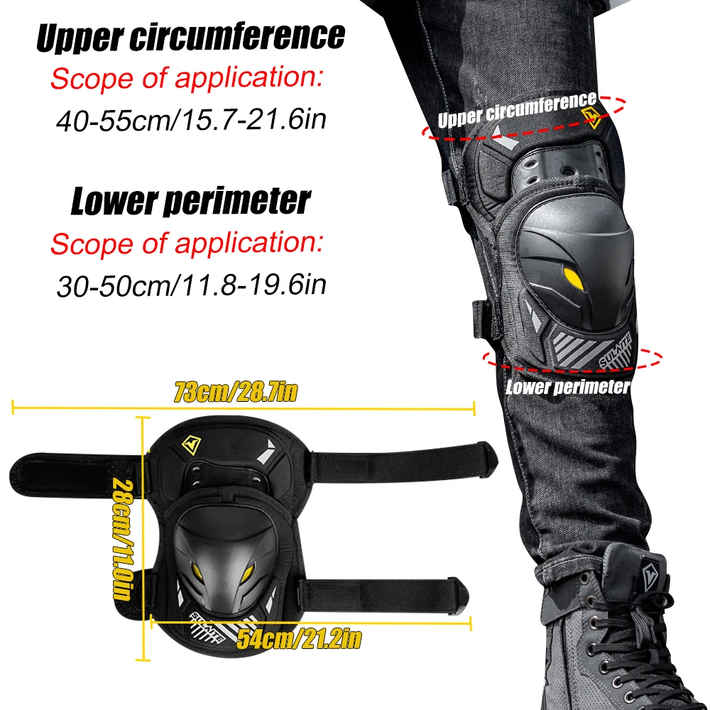 GOMOREON 1Pair Motorcycle Elec - Mountain Biking Knee Pads ulasan dan harga