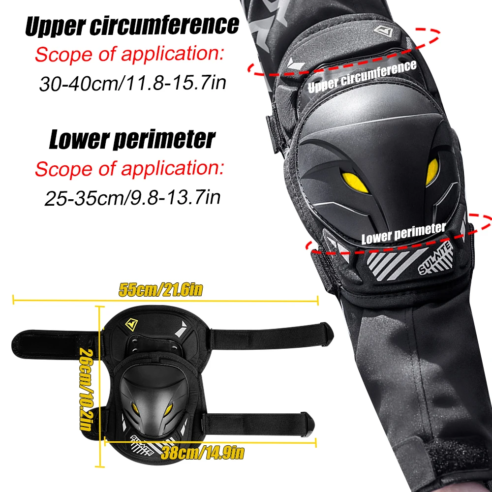 GOMOREON 1Pair Motorcycle Elec - Mountain Biking Knee Pads ulasan dan harga