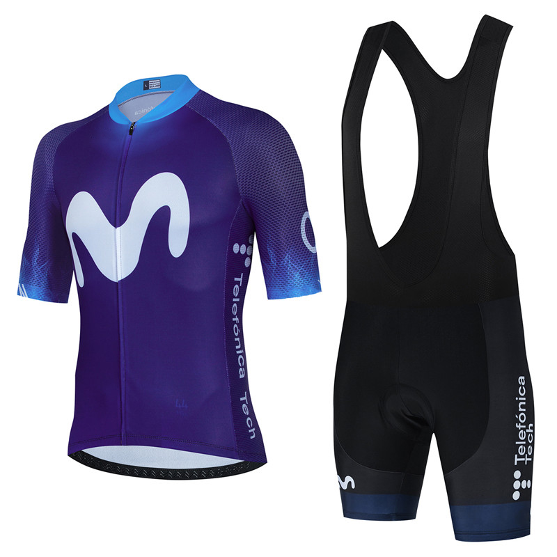 Movistar Cycling Jersey Set Su - Mountain Biking Clothes ulasan dan harga