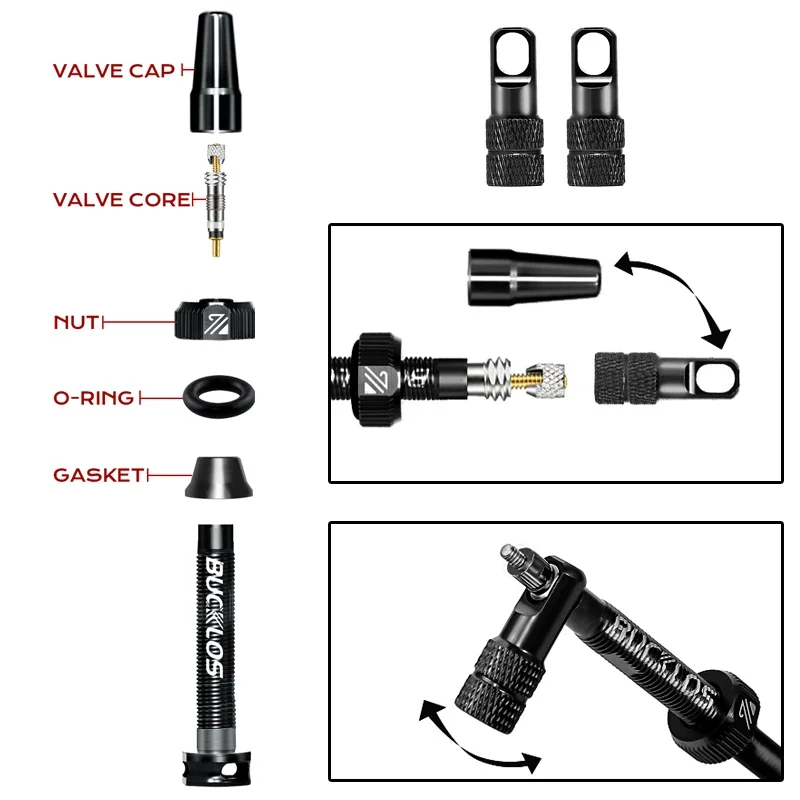 BUCKLOS Bike Tubeless Valve St - Tubeless Valve Core ulasan dan harga