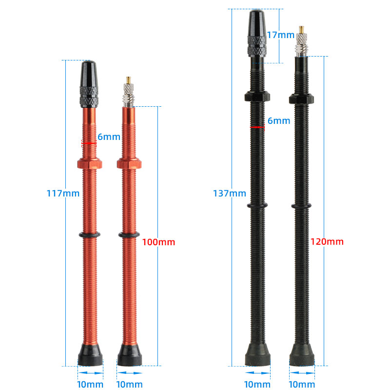 100/120mm F/V Nozzles Tubeless - Tubeless Valve Core ulasan dan harga