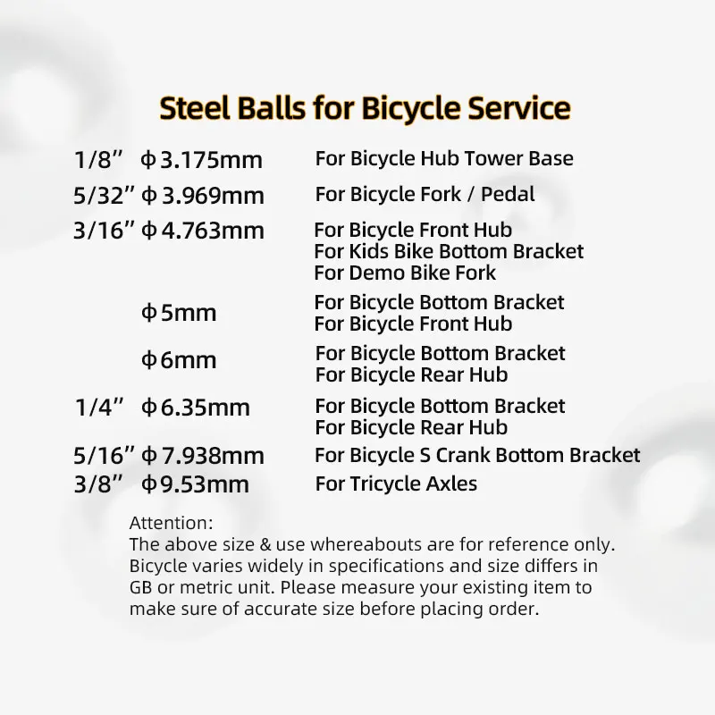 144/20pcs Bicycle Steel Balls  - Mountain Biking For Kids ulasan dan harga