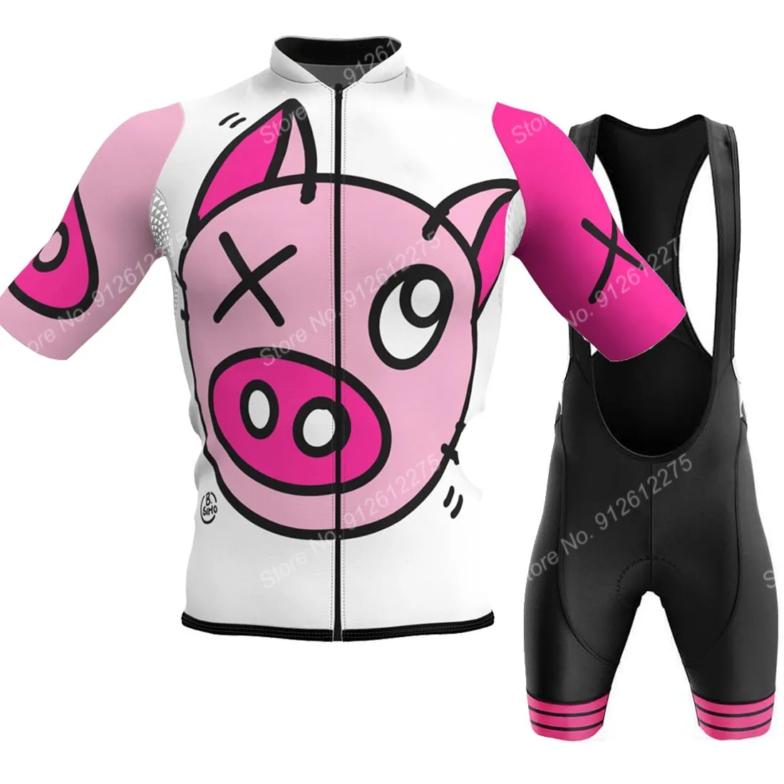 Set Cartoon Comic Pig 2023 Cyc - Mountain Biking Clothes ulasan dan harga