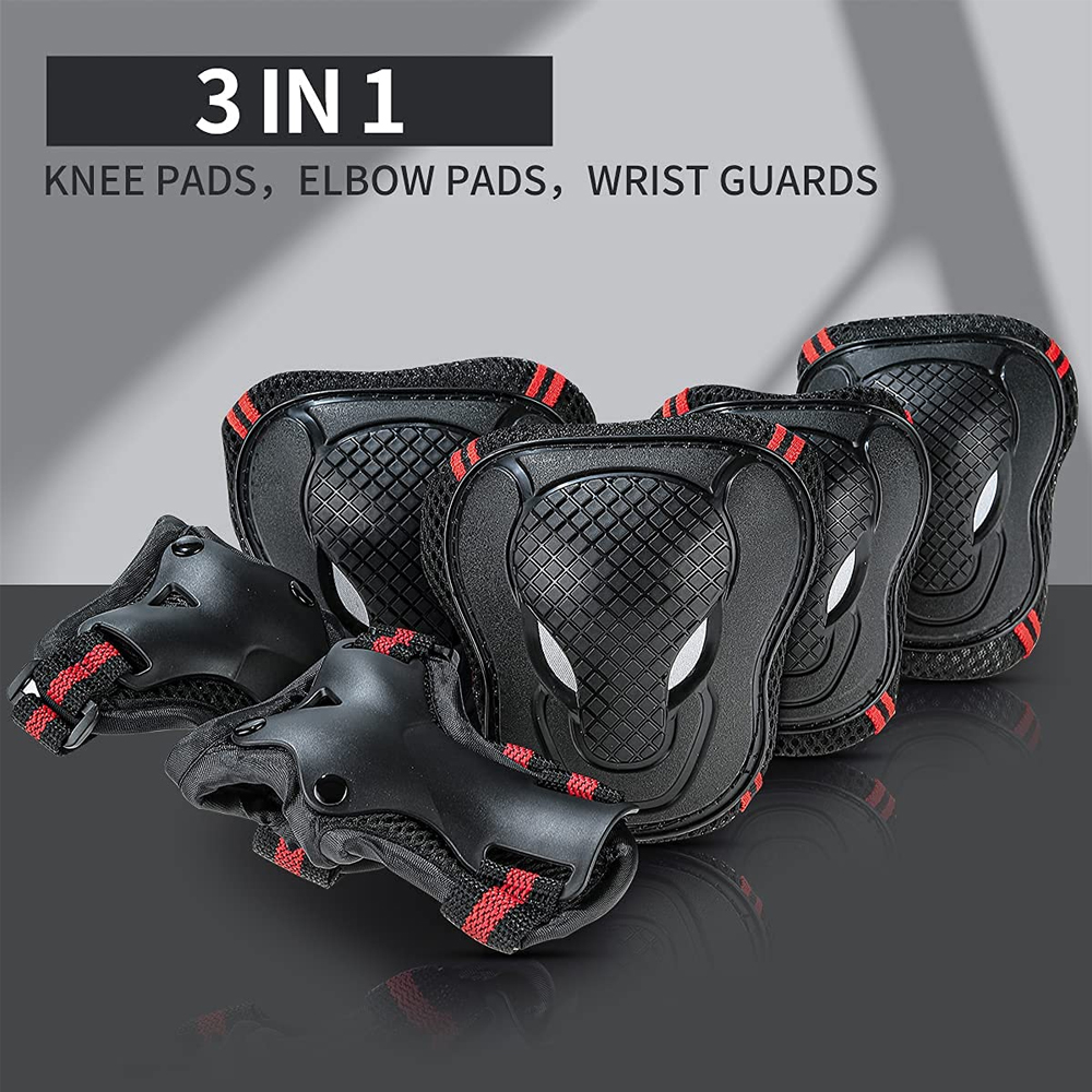 BraceTop 6Pcs/set Teens & Adul - Mountain Biking Knee Pads ulasan dan harga