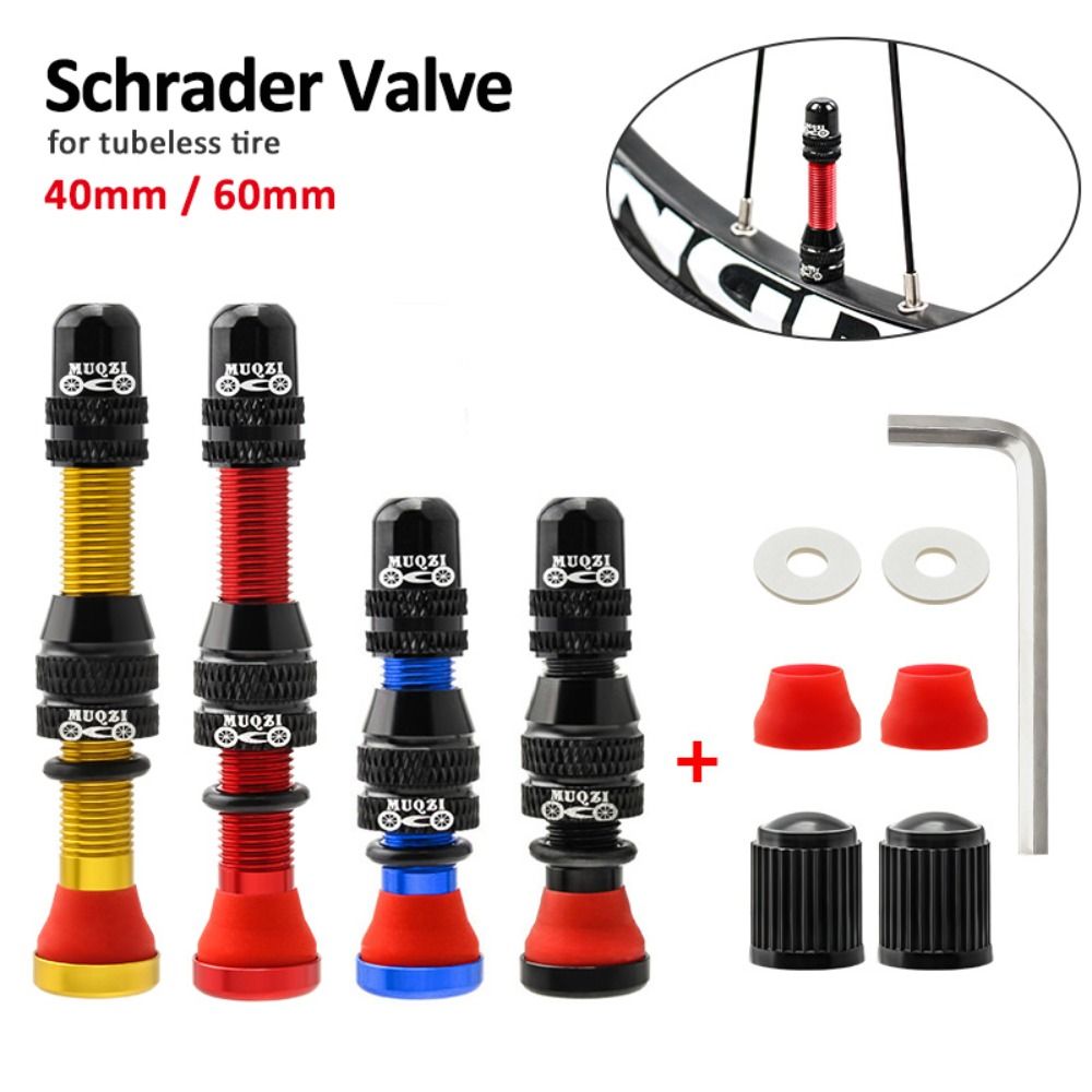 2PCS Durable 40/60mm Bike Schr - Tubeless Valve Core ulasan dan harga