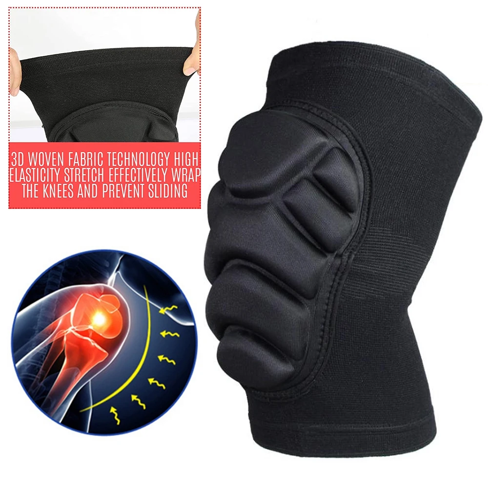 1Pair Thick Sponge Knee Pads E - Mountain Biking Knee Pads ulasan dan harga