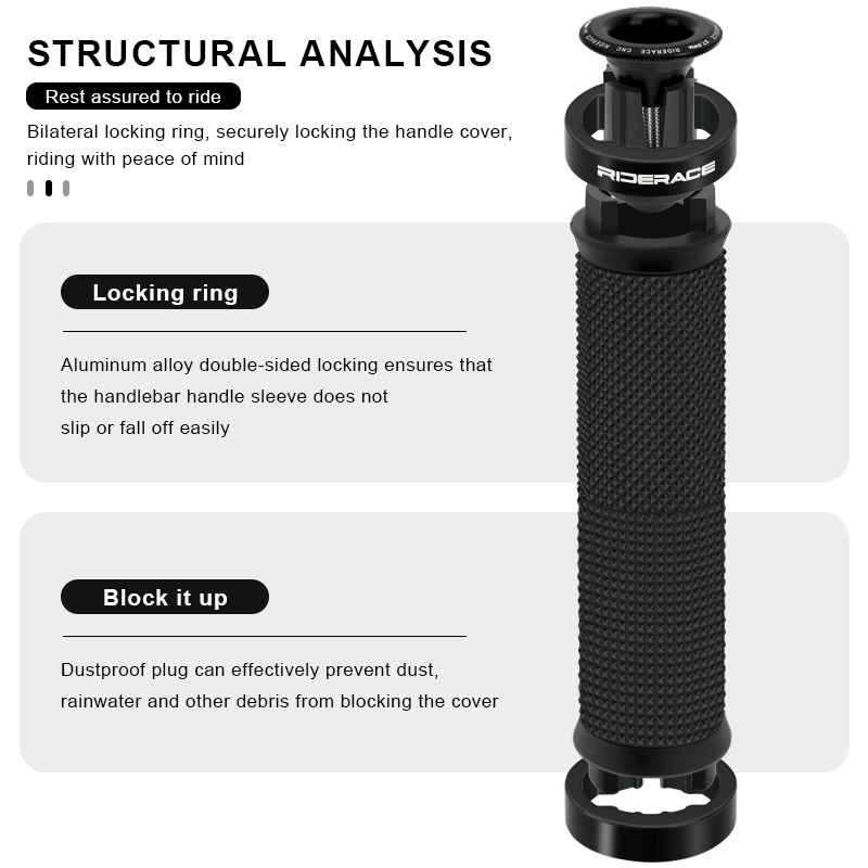 1Pair Bike Grip With End Cap F - Mtb Grip Lock On ulasan dan harga